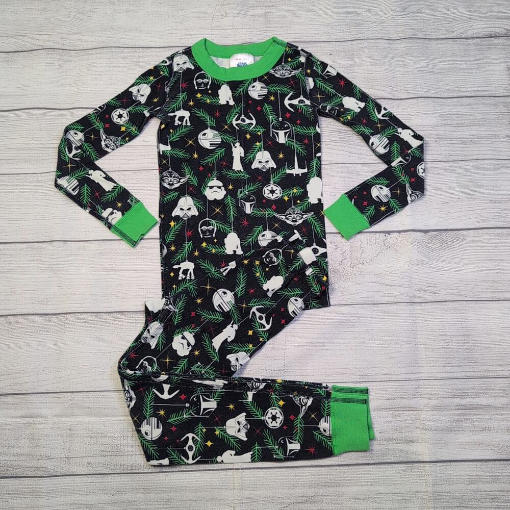 6/7 Hanna Andersson Star Wars Holiday Ornaments Long John Pajamas